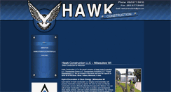 Desktop Screenshot of hawk-constructionllc.com